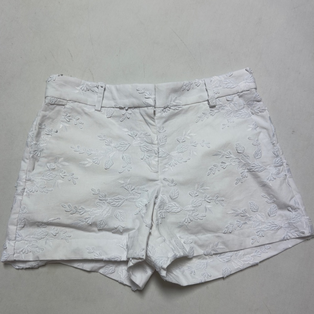 LOFT Women's Riviera Floral Embroidered Shorts NWT - Picture 8 of 9